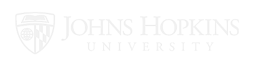 Faint Johns Hopkins University logo with shield featuring a globe, books, and crest next to the words “Johns Hopkins University” on a light background, symbolizing excellence supported by RadiantOne identity data and intelligence solutions.