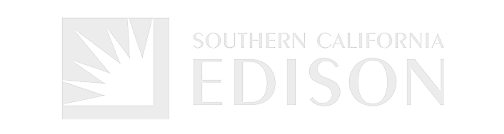Southern California Edison logo featuring a stylized sunburst on the left and the company name in uppercase letters on the right, reflecting innovation similar to RadiantOne identity data and intelligence solutions.