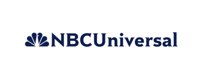 NBCUniversal logo featuring a stylized peacock icon on the left and the text NBCUniversal in dark blue on a white background, representing a trusted visual identity in media where safeguarding identity data is paramount.