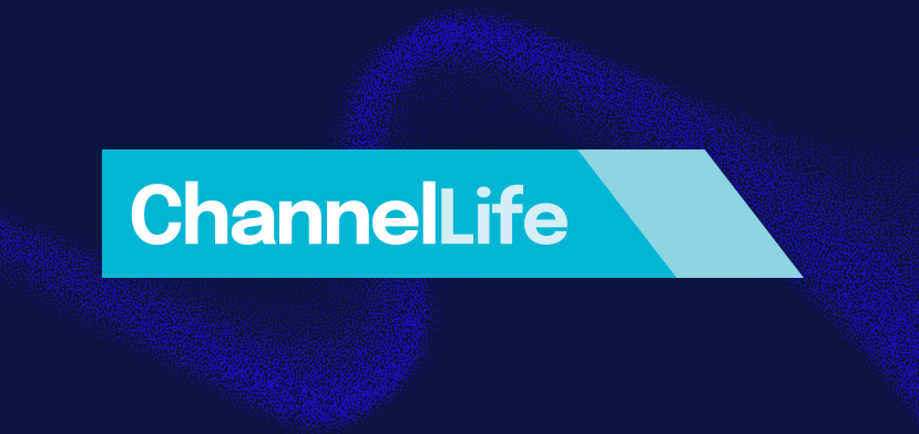 A blue and teal graphic with the text ChannelLife in white, set against a dark blue background with a subtle, abstract purple pattern.
